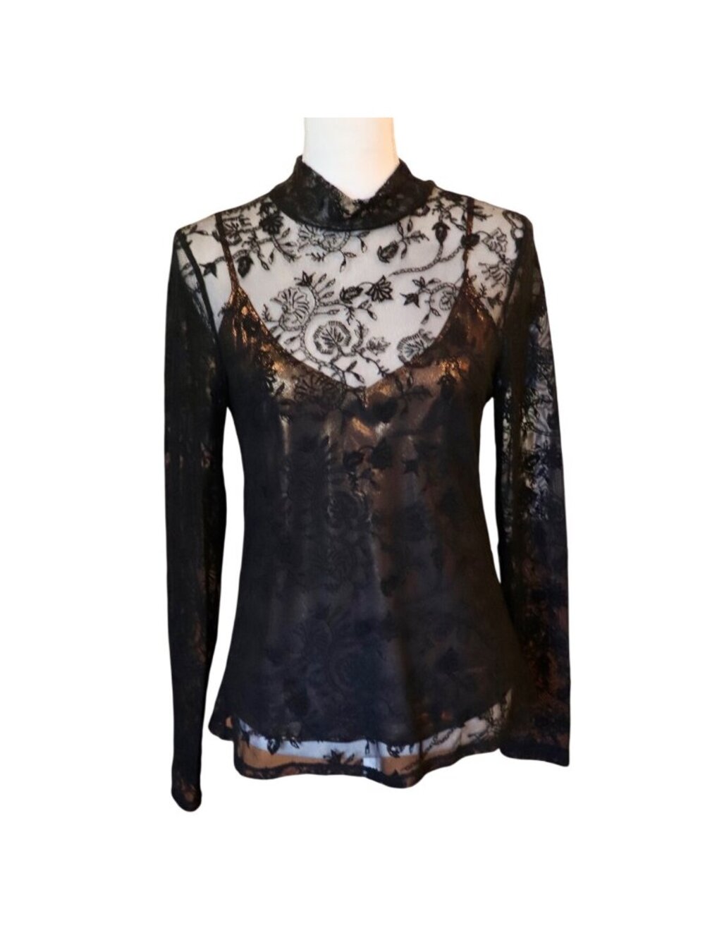 Johnny Was Dina mesh tee, Medium NWT